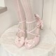 Pure Tea For Dream Spring Wind Chime​ Heel Shoes(Pre-Order/4 Colours/Full Payment Without Shipping)
